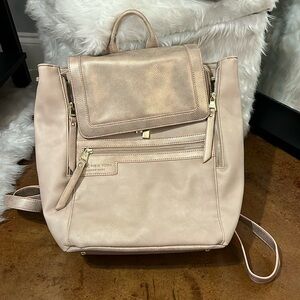 Marc New York Backpack Purse in Rose Gold